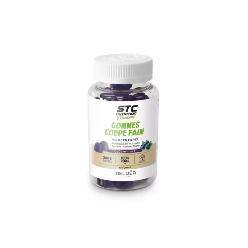 STC Nutrition Gommes coupe-faim goût myrtille - 60 gommes