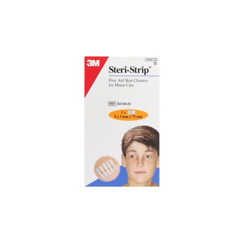 Bandes Steri-strip - 3 mm x 75 mm (5 bandes)