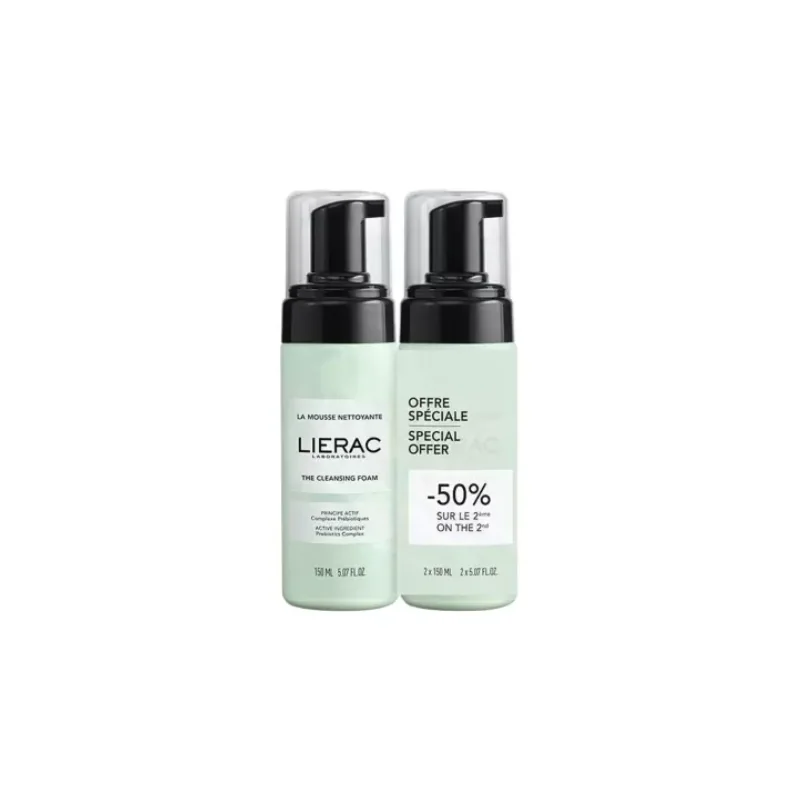 Lierac La Mousse Nettoyante Lot de 2 x 150 ml Offre Spéciale