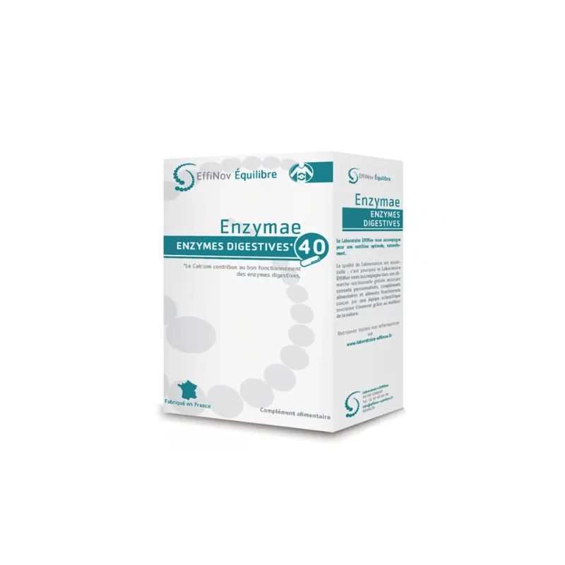 Effinov Nutrition Enzymae Enzymes Digestives 40 Gélules