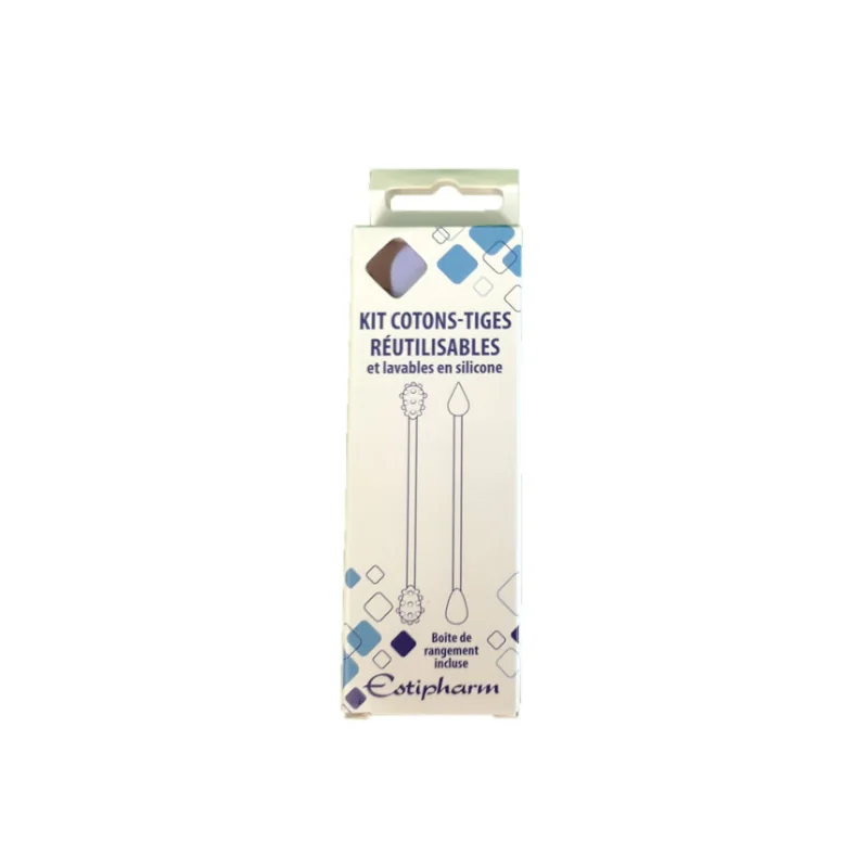 Estipharm Cotons-tiges Réutilisables en Silicone