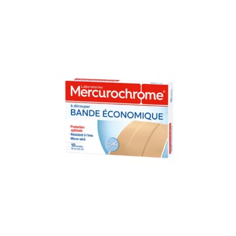 Mercurochrome Bande Économique 10 Bandes