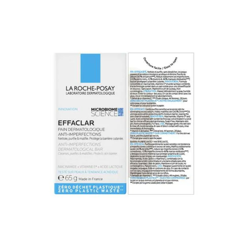 Effaclar pain dermatologique 65gr