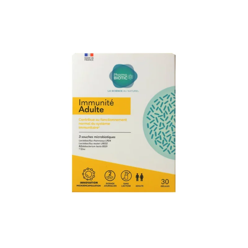 Pharmabiotic Immunité adulte 30 gélules