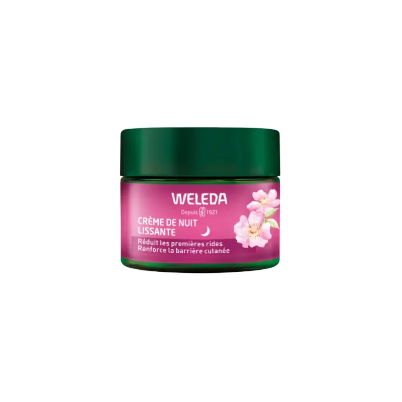 WELEDA Crème de nuit lissante - Rose musquée et thé blanc - 40ml