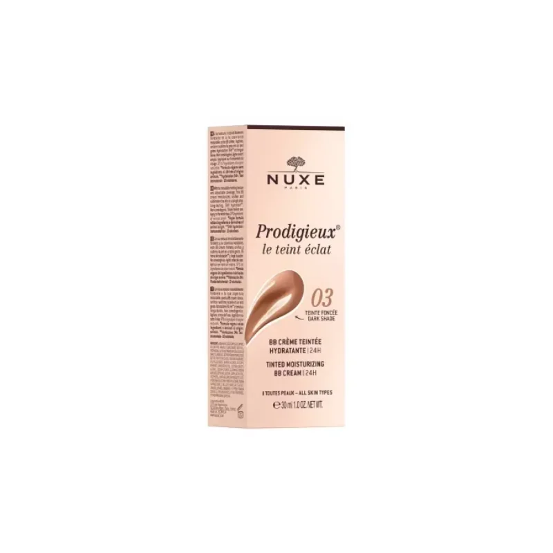 Nuxe Prodigieux BB Crème Teintée Hydratante 30 ml - Teinte : 03 Teinte Foncée