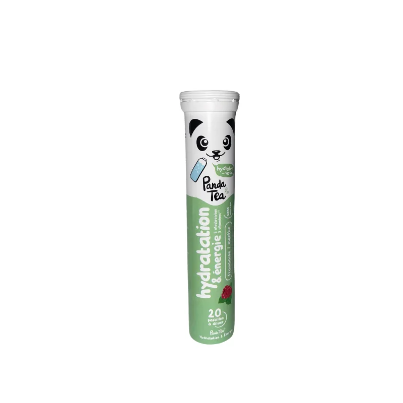 Panda tea hydratation & énergie 20 Pastilles Framboise & Menthe