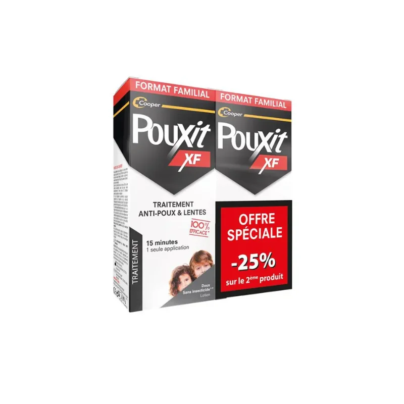 Pouxit XF Lotion Anti-Poux et Lentes XF 2x200ml
