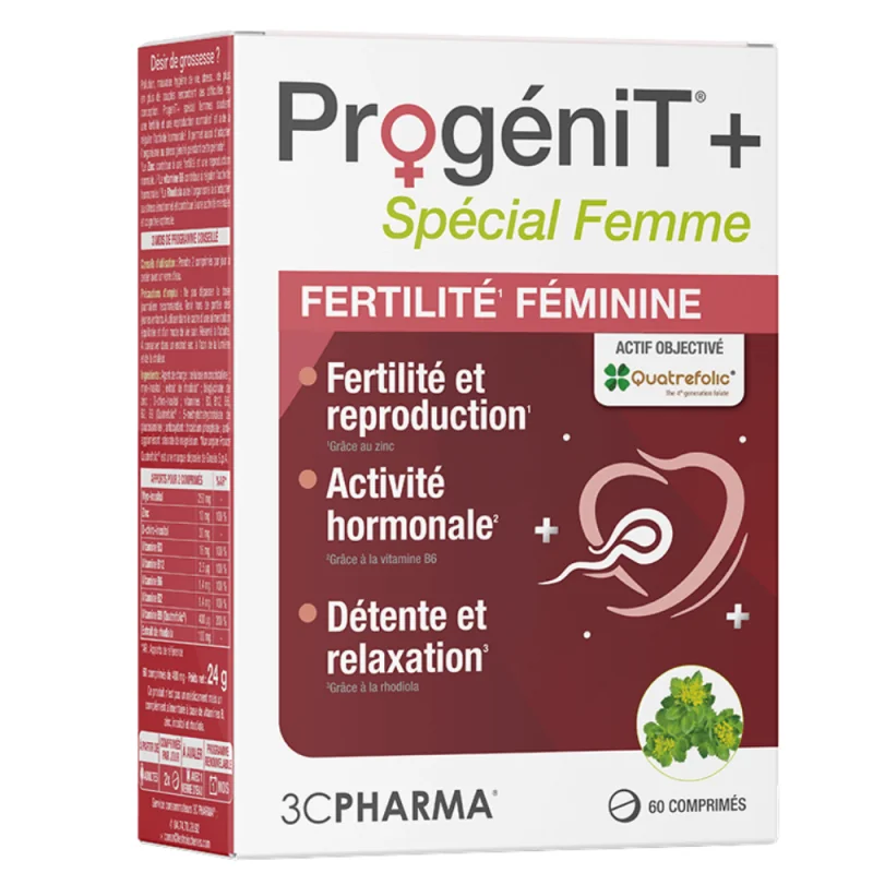 3C Pharma ProgéniT+ Spécial Femme 60 Comprimés