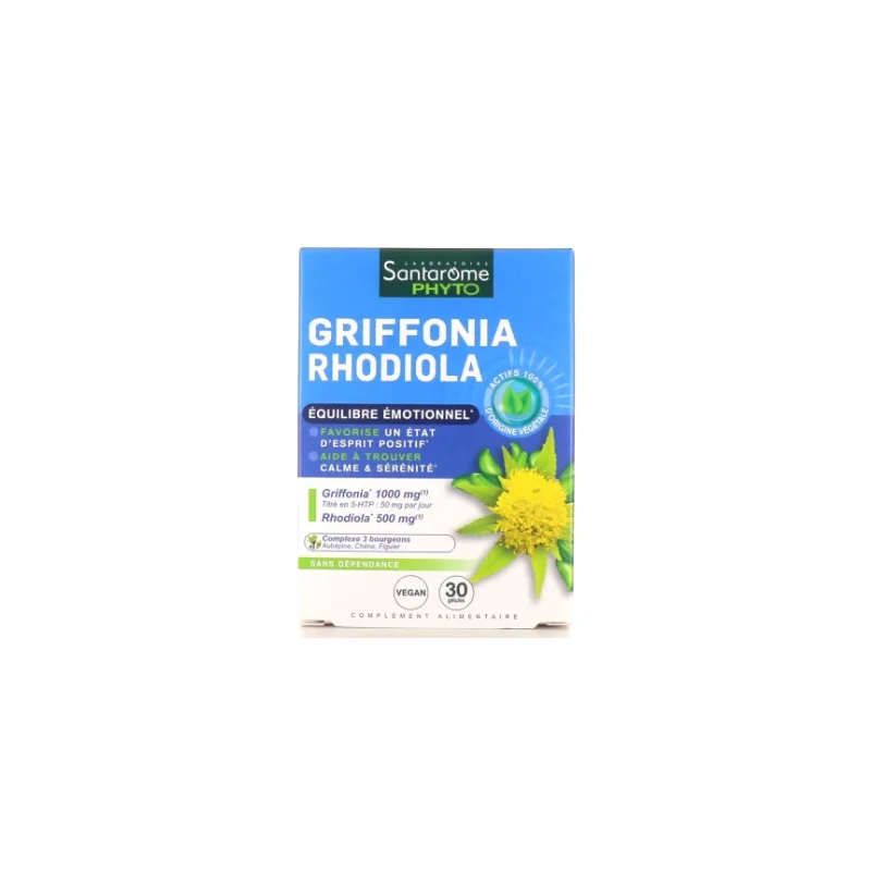 Santarome Griffonia Rhodiola 30 Gélules