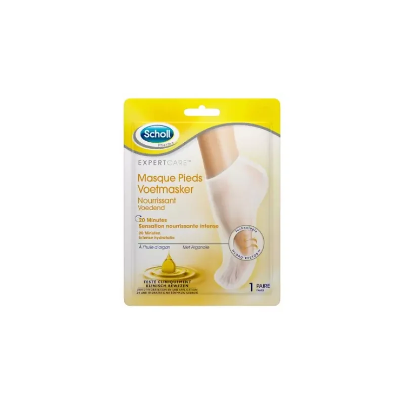 Scholl Expertcare Masque Pieds Nourrissant à l'Huile d'Argan