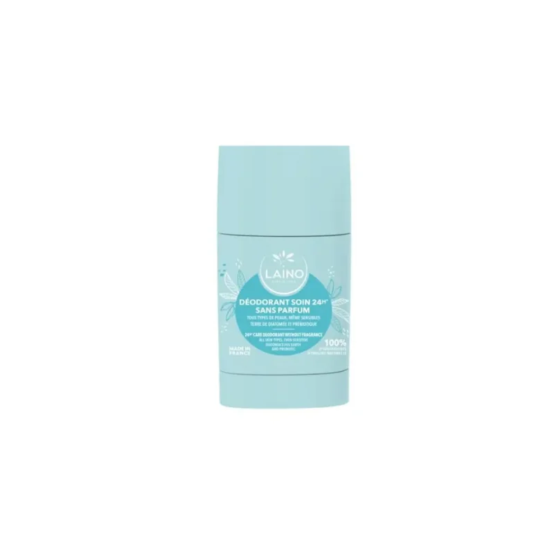 Laino Déodorant Solide Efficacité 24h Sans Parfum Stick, 60g