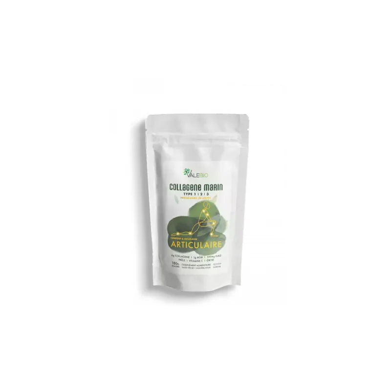 Valebio Collagène marin Type 1-2-3 confort et souplesse articulaire - 180g