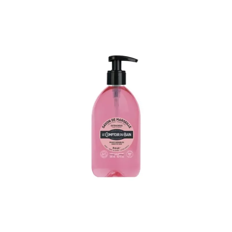 Le Comptoir du Bain Savon de Marseille Rose 500 ml