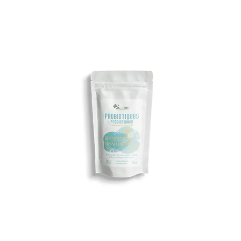 Valebio Probiotique Prébiotiques Digestion Immunité 30 Gélules