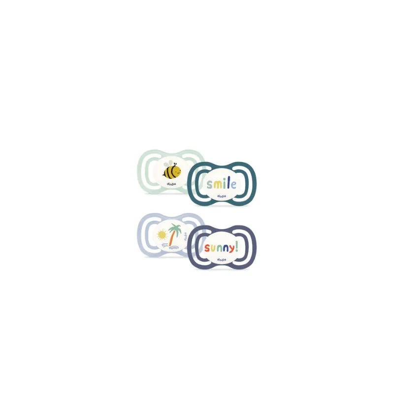 Dodie Extra Sucettes Anatomiques +18mois x2 - Motifs aléatoires