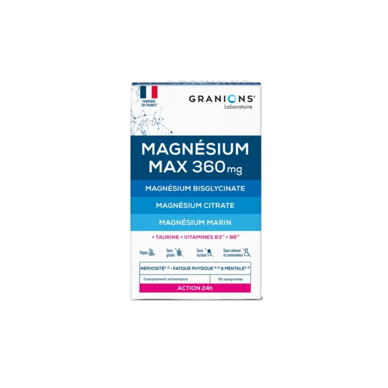 Granions Magnésium Max 360 mg 90 comprimés