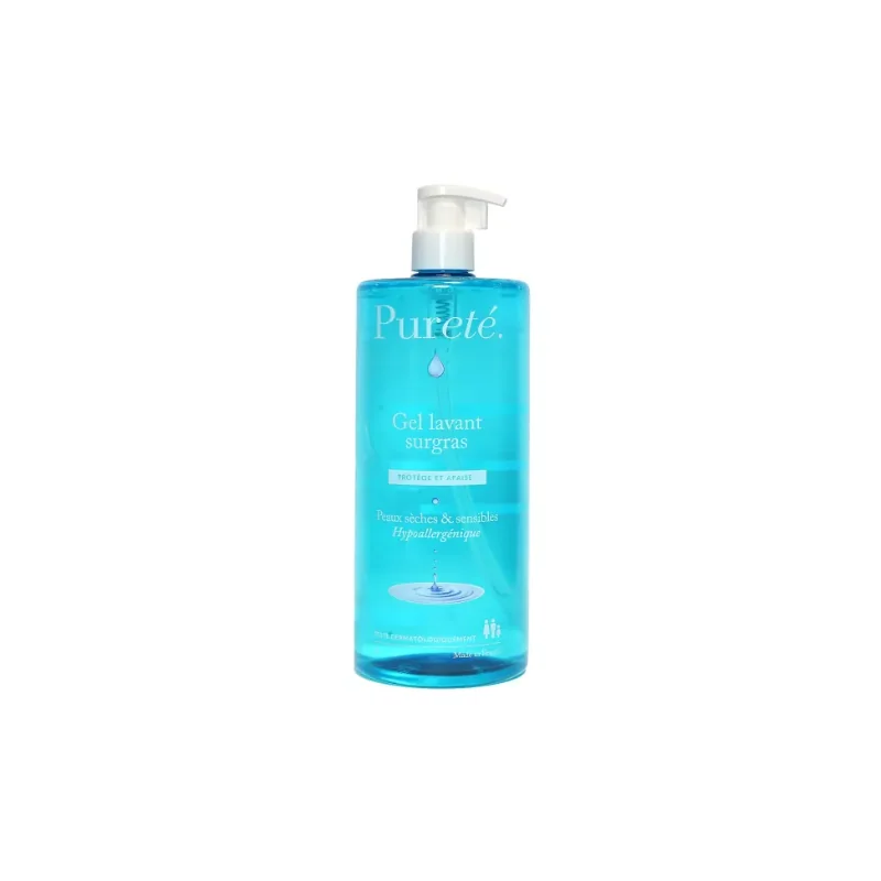 Pureté Gel lavant surgras peau sèche et sensible 1 Litre