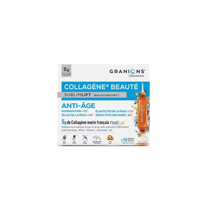 Granions Sublimlift Collagène+ Beauté - 10 ampoules