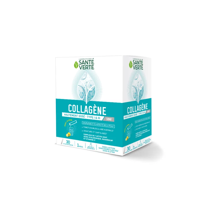 Sante Verte Collagène Goût Citron 30 Sticks
