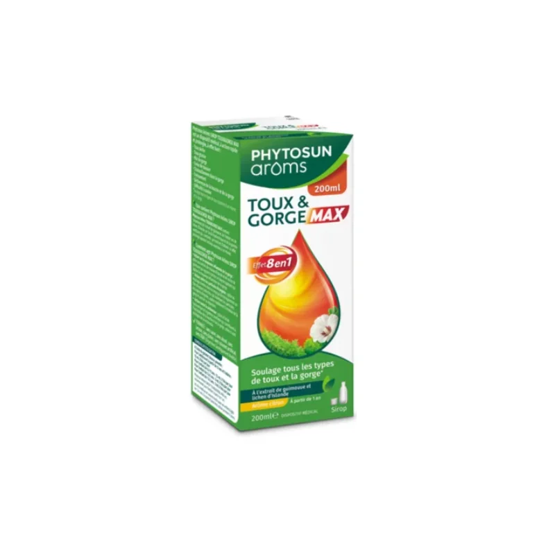 Phytosun Arôms Sirop toux & gorge Max 200ml