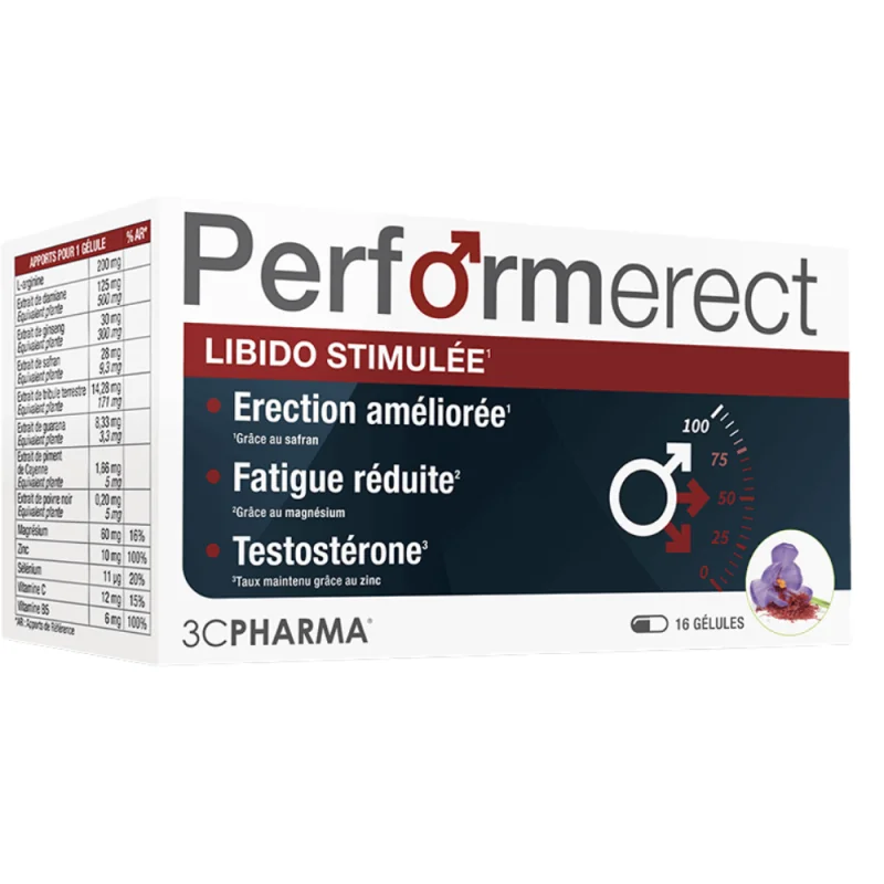 3C Pharma Perform Erect 4 Gélules