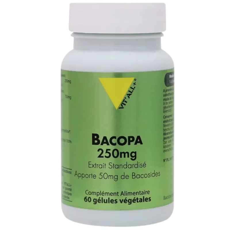 Vit'All+ Bacopa 250 mg 60 gélules