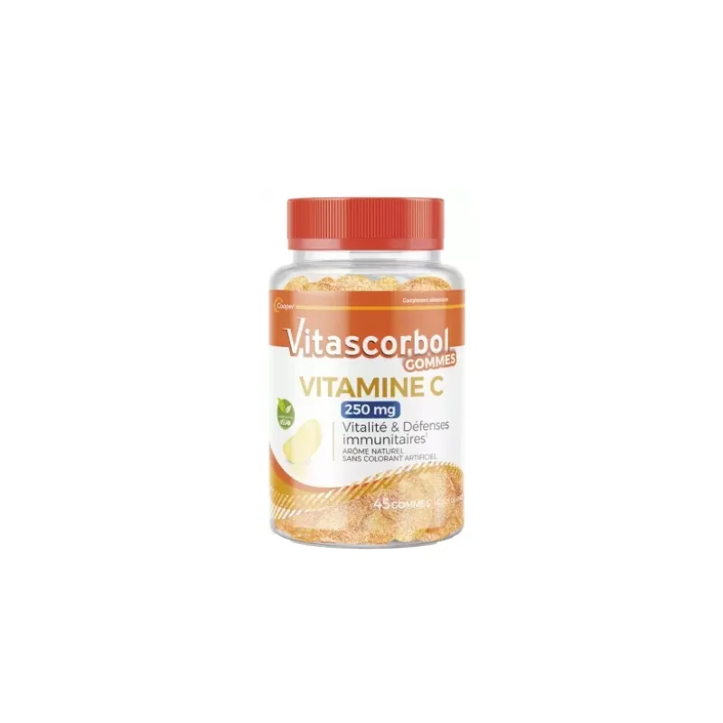 Vitascorbol Vitamine C 250mg 45 gommes