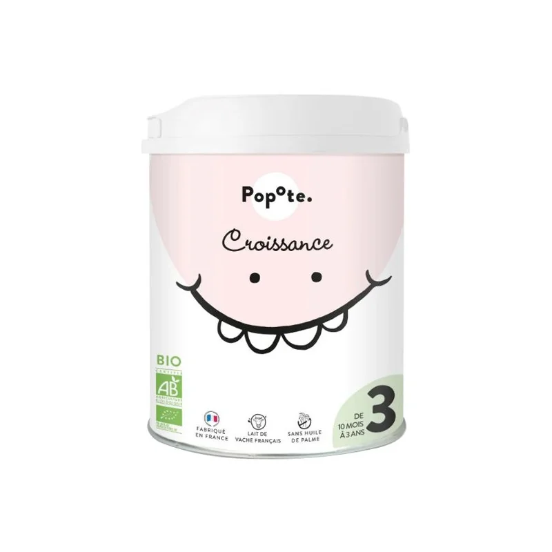 Popote le lait 3ème âge croissance bio 800gr