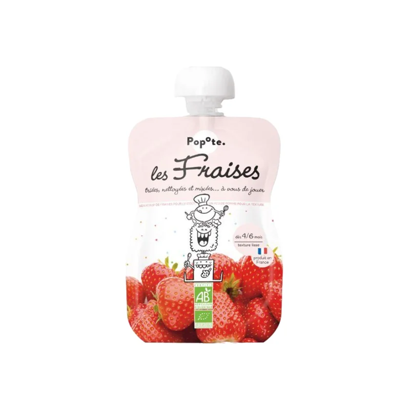 Popote Les Fraises dès 4 - 6 mois bio 120gr