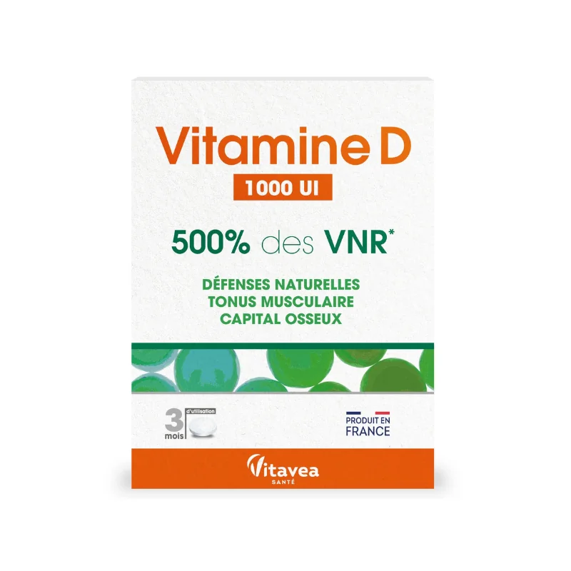 Vitavea Santé Vitamine D 1000UI 90 comprimés