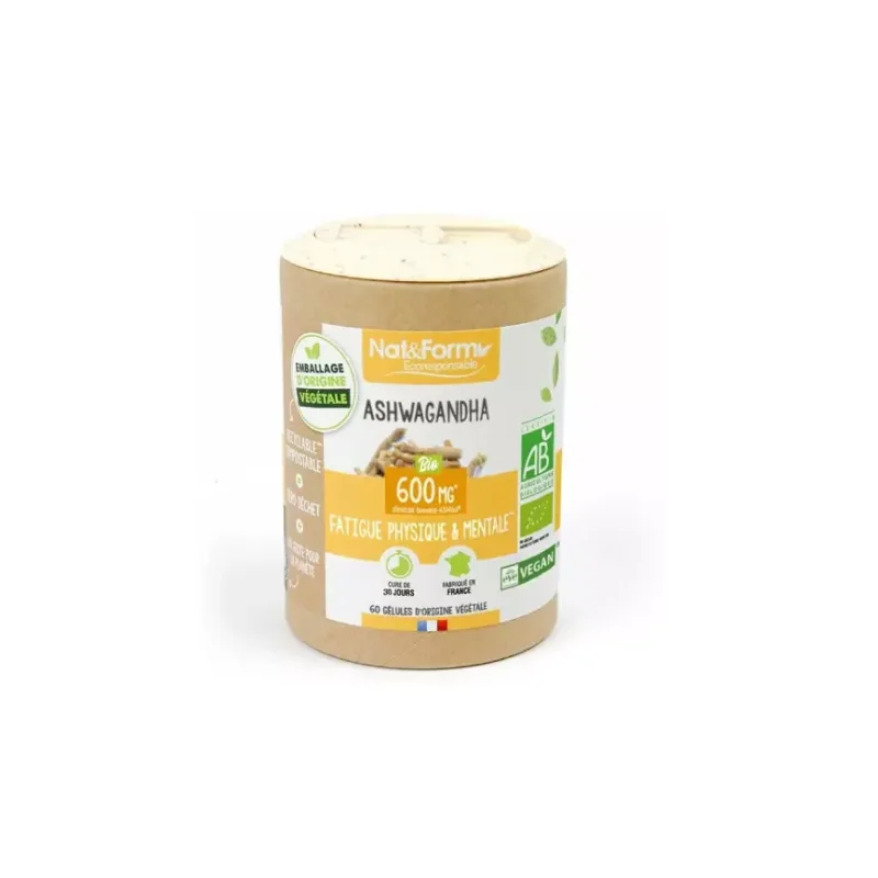 Nat & Form Ashwagandha Bio - 60 gélules