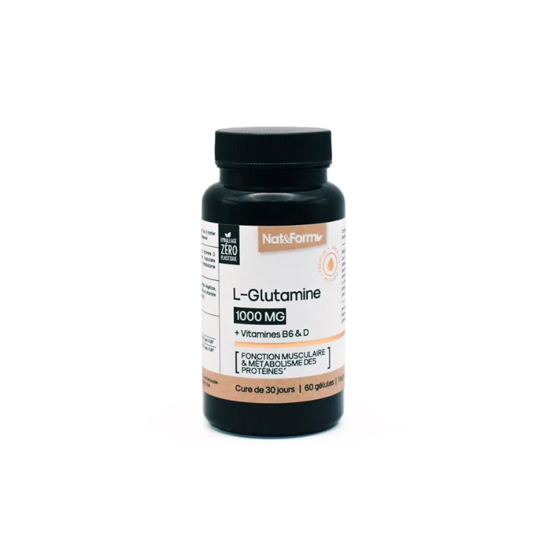Nat&Form Premium L-Glutamine 60 Gélules