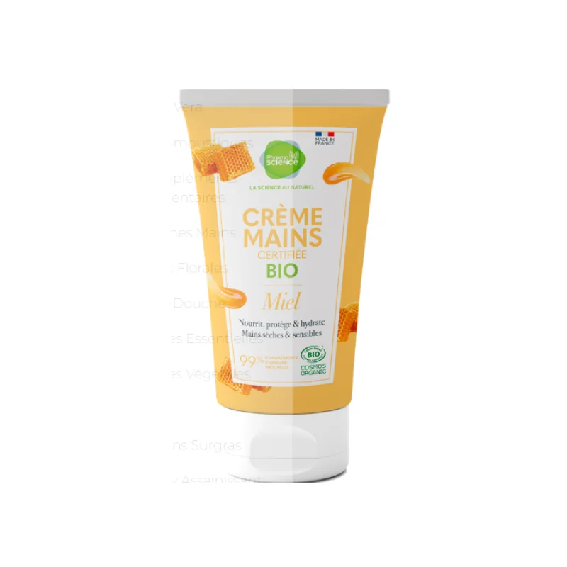 Pharmascience Crème mains miel bio 50g