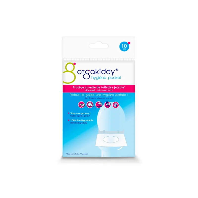OrgaKiddy Protège cuvette de toilettes jetable classique
