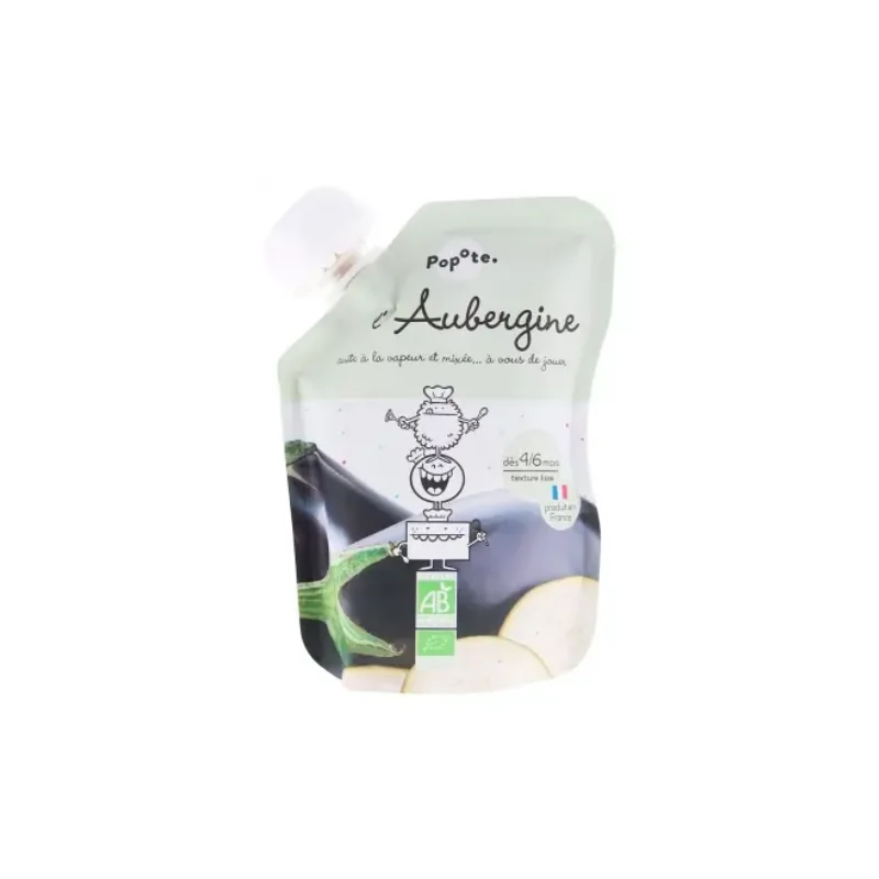Popote - Gourde l'Aubergine 4/6mois - 120g