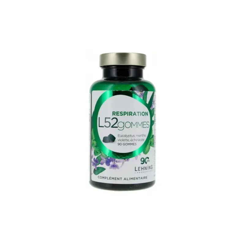 Laboratoires Lehning L52 Gommes Respiration 90 Gummies