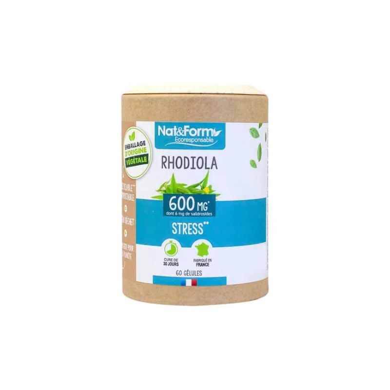 Nat & Form Rhodiola éco-responsable 60 gélules