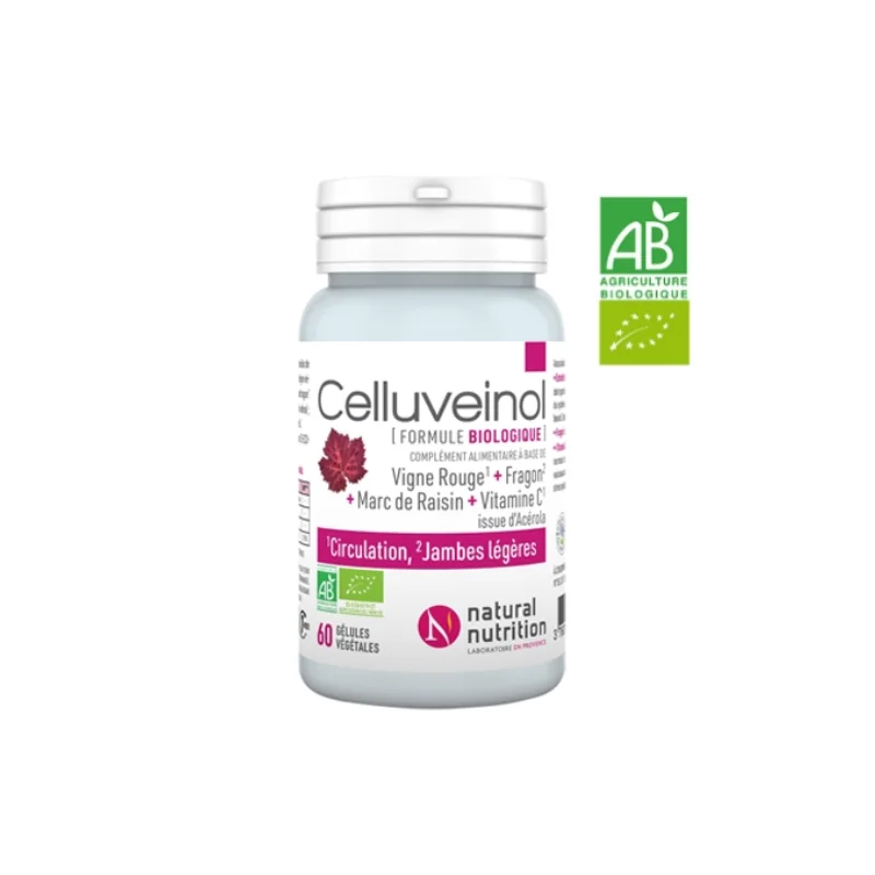 Natural Nutrition Celluveinol BIO 60 gélules
