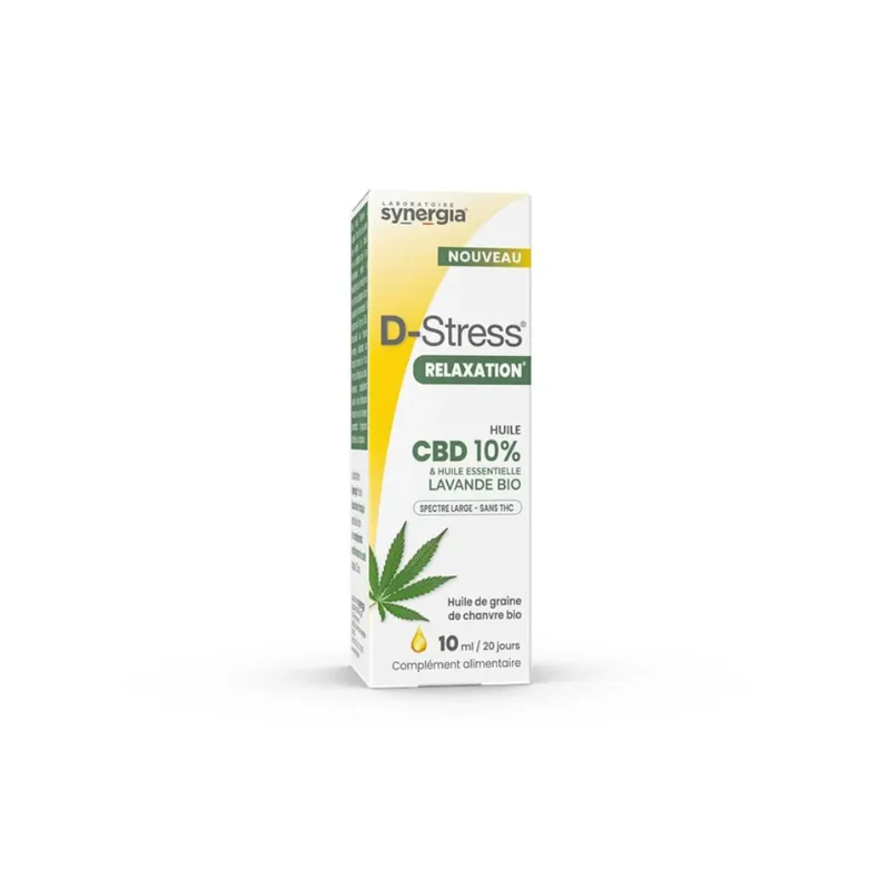 Synergia D-Stress Relaxation Huile CBD 10% 40ml