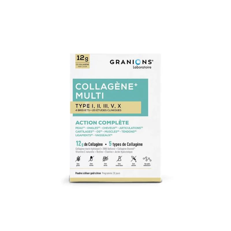 Granions Collagène Multi Type I-II-III-V-X 275g