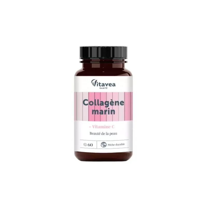 Vitavea Collagène Marin + Vitamine C Beauté de la Peau 60 Comprimés