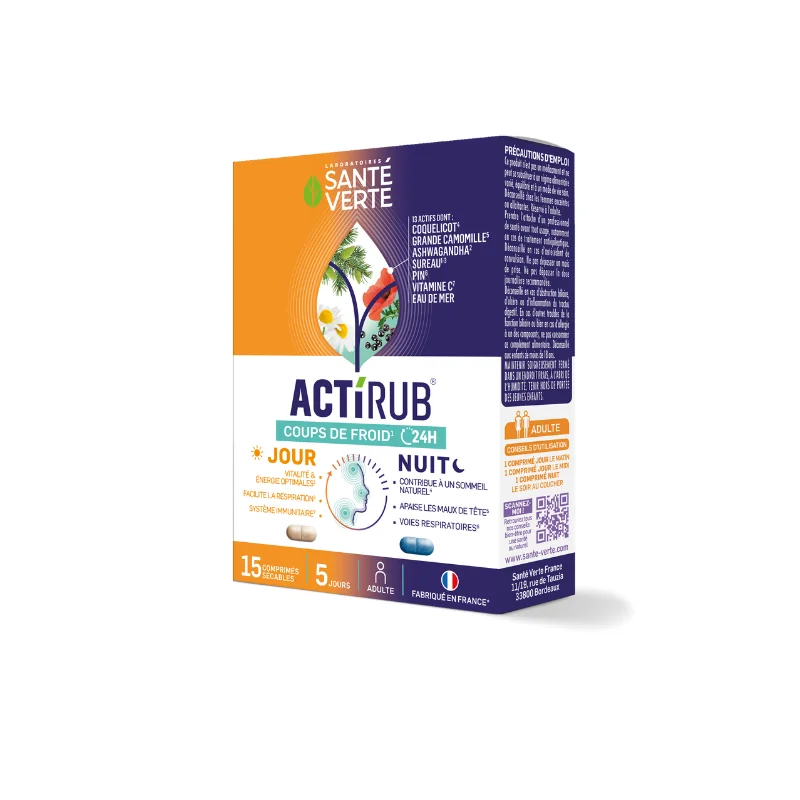 Santé verte Actirub Coups de Froid 24h