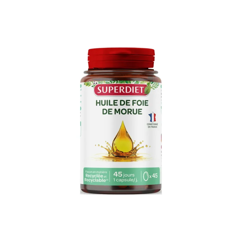 Superdiet Huile De Foie De Morue 45 capsules