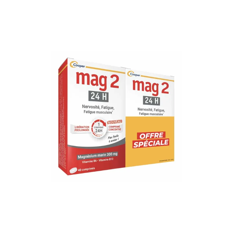 Mag 2 24h Magnesium Marin 2x40 Comprimes