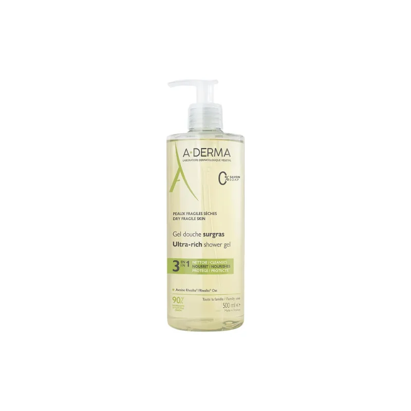 A-Derma Avoine Rhealba Gel Douche Surgras 500ml