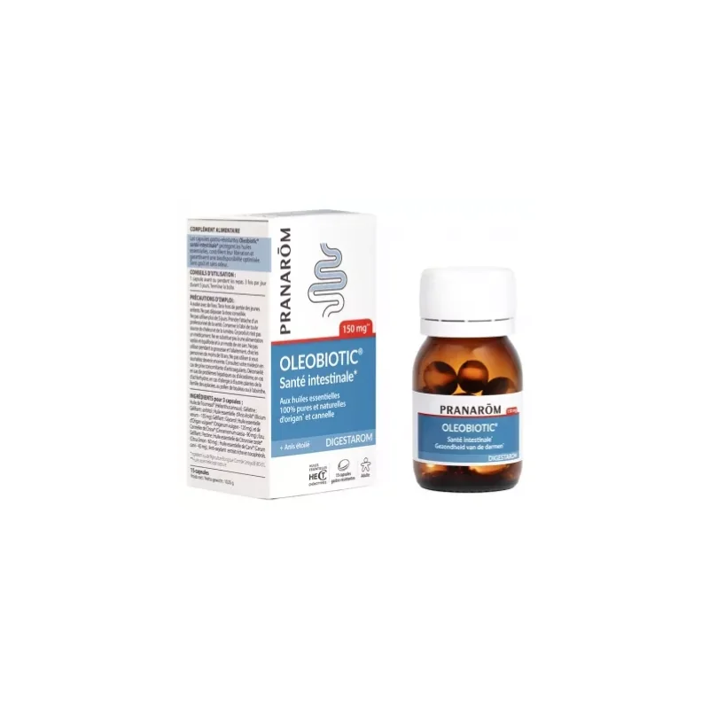 Pranarôm Digestarom Oleobiotic Santé Intestinale 15 Capsules
