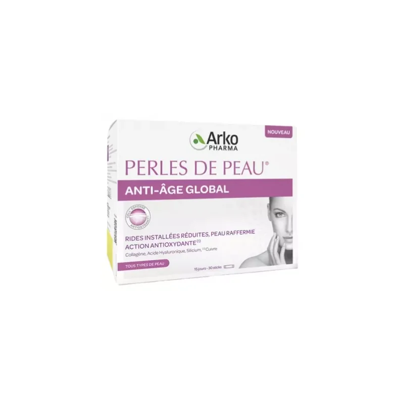 Arkopharma Perles de Peau Anti-Âge Global 30 Sticks