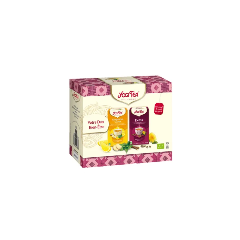 Yogi Tea Coffret Duo Bien-Être - Infusions Ayurvédiques 34 sachets
