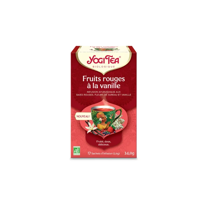 Yogi Tea Fruits Rouges a la Vanille 17 sachets